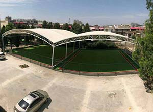 門球場膜結(jié)構(gòu)頂棚/罩棚有哪些優(yōu)點？(圖文)