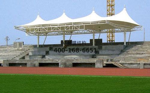 廣元膜結(jié)構(gòu)看臺【廣元中學等】設計施工案例