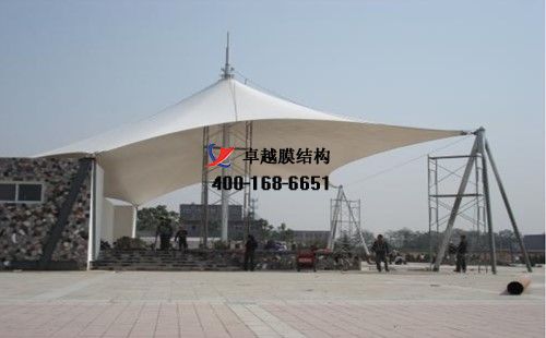 晉中膜結構看臺/主席臺【晉中師范高等?？茖W校等】設計施工案例