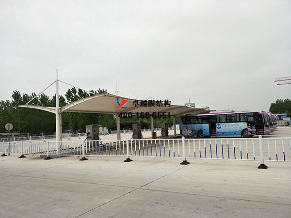 濟源膜結構充電站樁車棚【濟源潤萬家農業(yè)科技有限公司等】工程設計施工案例