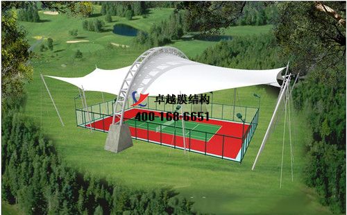 平頂山膜結構籃球場【平頂山市體育運動學?；@球館等】工程設計施工案例