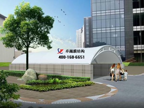 朔州膜結(jié)構(gòu)地下車庫出入口【晉煤集團等】設計施工案例