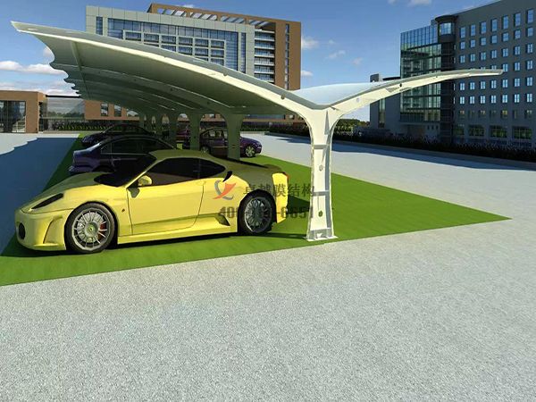      阿勒泰<font color='red'>膜結(jié)構(gòu)車棚</font>【阿勒泰電力有限責任公司等】設計施工案例