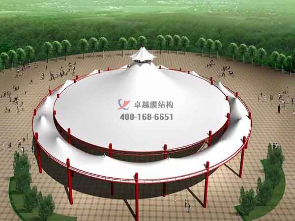 煙臺張拉<font color='red'>膜結(jié)構(gòu)景觀</font>設(shè)計施工【案例圖片】