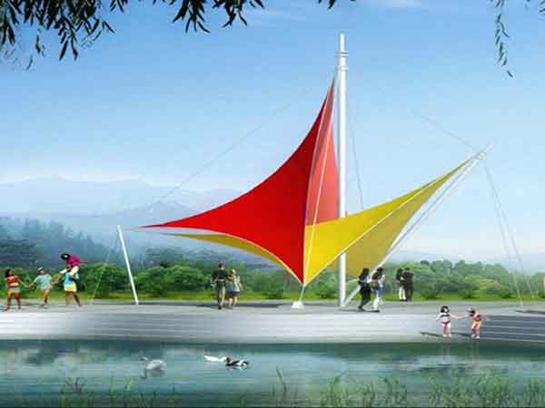 龍巖景觀<font color='red'>張拉膜結(jié)構</font>遮陽棚【生產(chǎn)廠家】