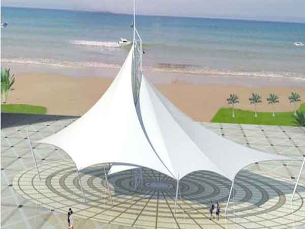 九江<font color='red'>張拉膜結(jié)構</font>景觀小品【案例圖片】