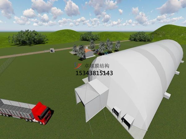喀什全封閉充氣膜結(jié)構(gòu)罩棚【案例圖片】設計公司