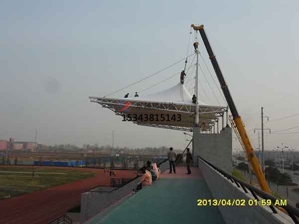 來鳳膜結構看臺雨棚生產設計安裝