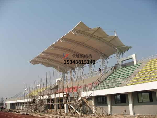 嘉峪關膜結構看臺雨棚生產設計安裝