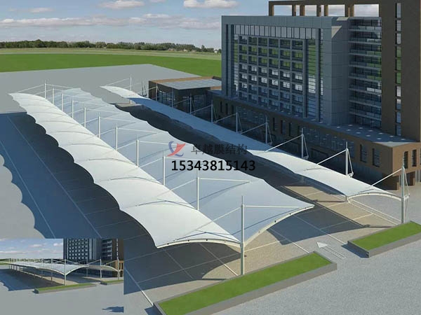 膜結(jié)構(gòu)停車棚設計中如何做到防雷的效果