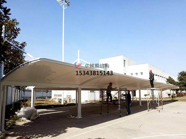 黃陵膜結構停車棚【生產(chǎn)銷售】遮陽棚雨棚