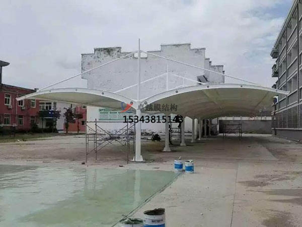 黃龍膜結構停車棚【生產(chǎn)銷售】遮陽棚雨棚