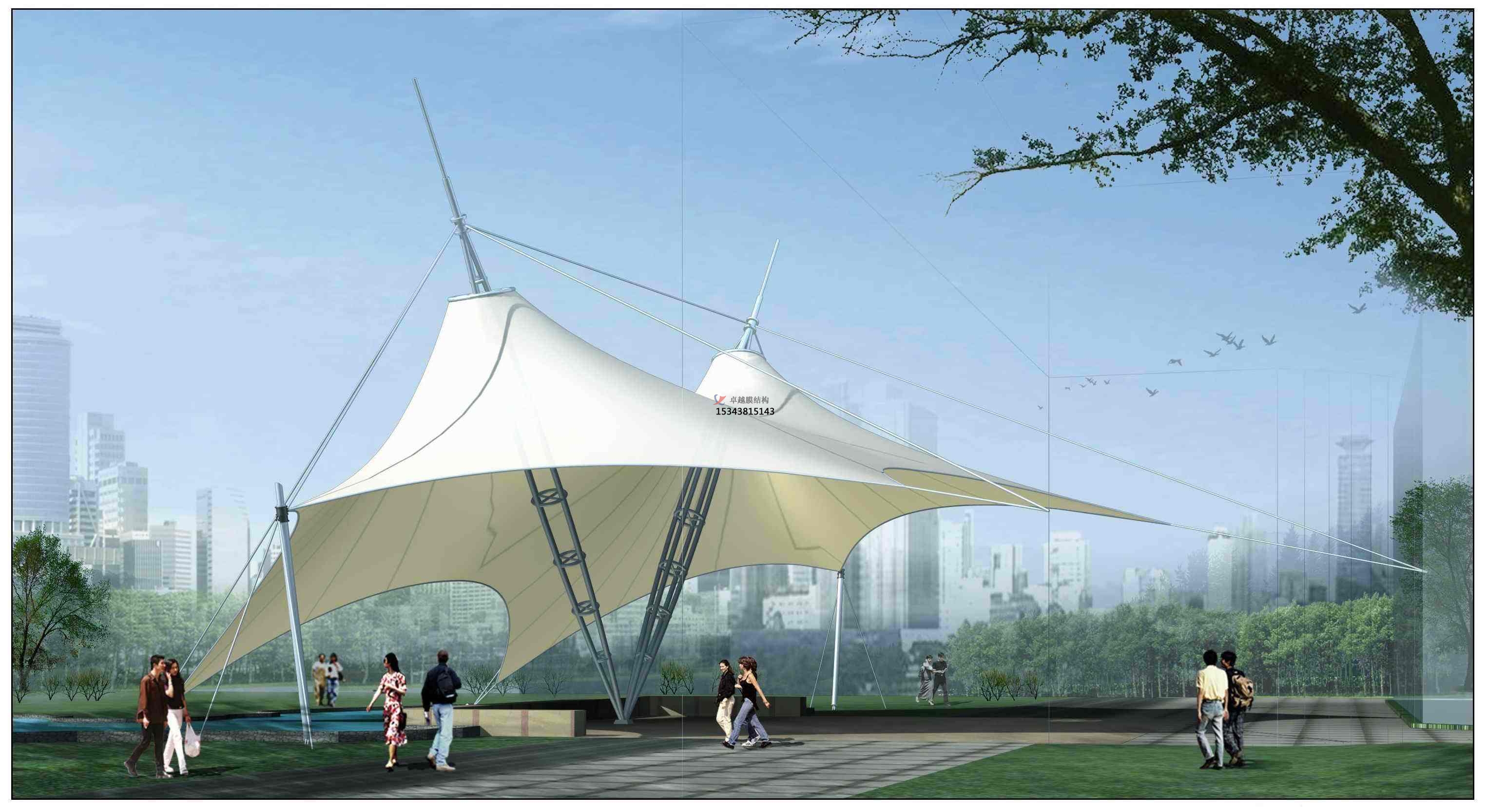 方城<font color='red'>膜結構景觀</font>【張拉膜景觀】承包安裝價格