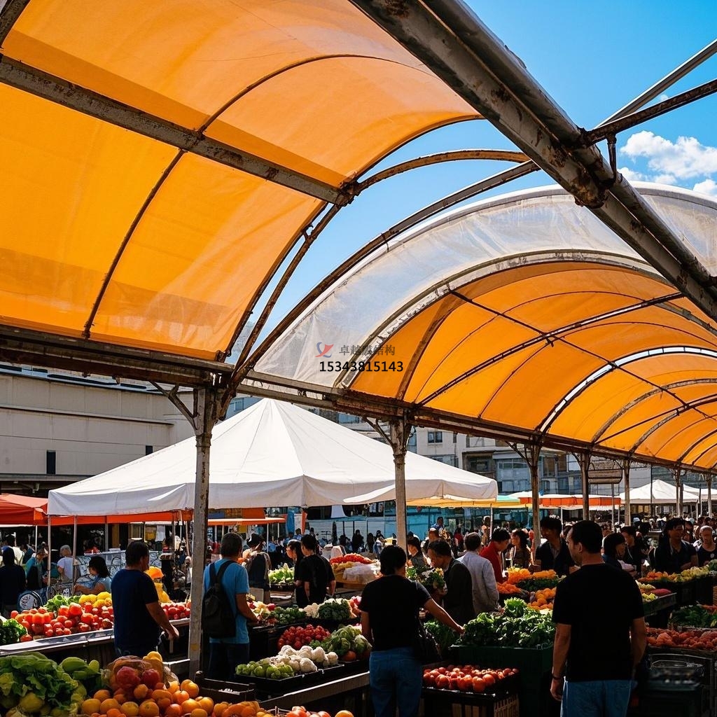 赤峰膜結(jié)構(gòu)公司【農(nóng)貿(mào)市場(chǎng)膜結(jié)構(gòu)】赤峰<font color='red'>膜結(jié)構(gòu)廠家</font>