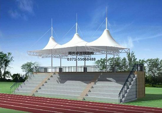 河北<font color='red'>膜結(jié)構(gòu)看臺</font>/舞臺【河北省科技工程學校等】工程設計施工案例
