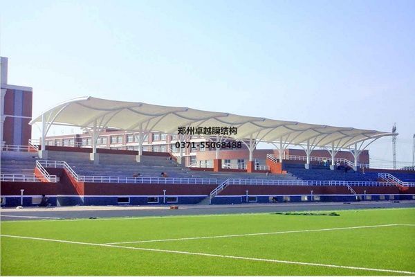 河北<font color='red'>膜結(jié)構(gòu)看臺</font>/舞臺【河北省科技工程學校等】工程設計施工案例