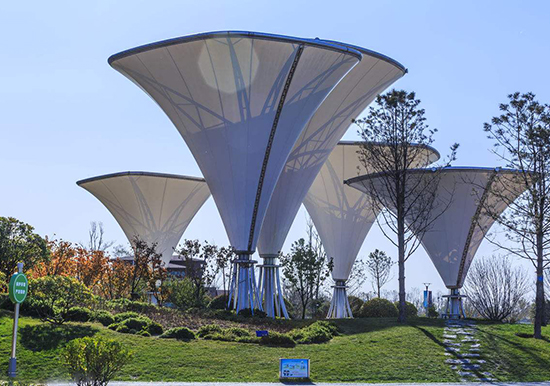 膜結構地下車庫入口