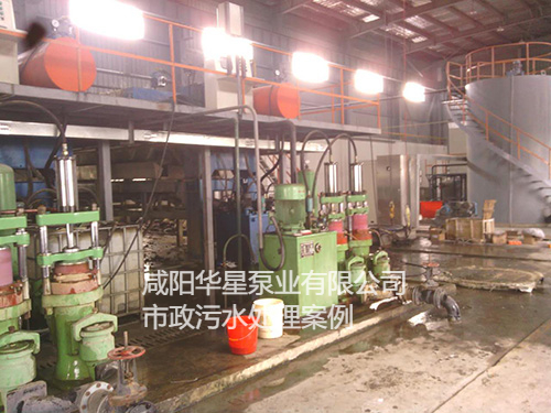 華星節(jié)能柱塞泵在污水處理廠使用現(xiàn)場(chǎng)