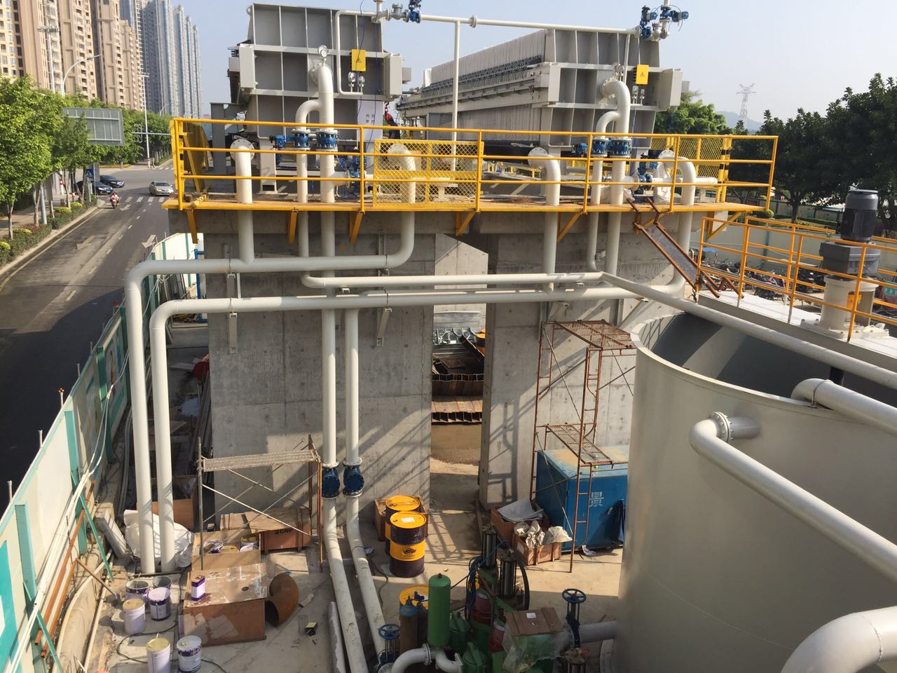 華星陶瓷柱塞泵盾構(gòu)污泥使用現(xiàn)場(chǎng)-04